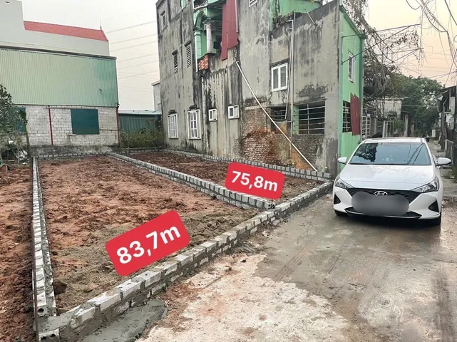 Bán đất 75,8m² full thổ cư ngang 4,4m giá 3.85 tỷ tại Xã Mễ Sở