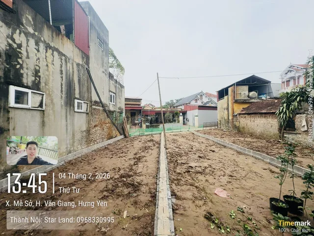 Bán đất 75,8m² full thổ cư ngang 4,4m giá 3.85 tỷ tại Xã Mễ Sở