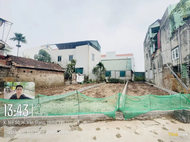 Bán đất 75,8m² full thổ cư ngang 4,4m giá 3.85 tỷ tại Xã Mễ Sở