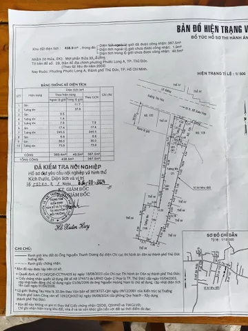Bán nhà 387m² full thổ cư ngang 5m giá 50 tỷ Ngân hàng cho vay 42 tỷ tại Đường Tây Hòa Phường Phước Long