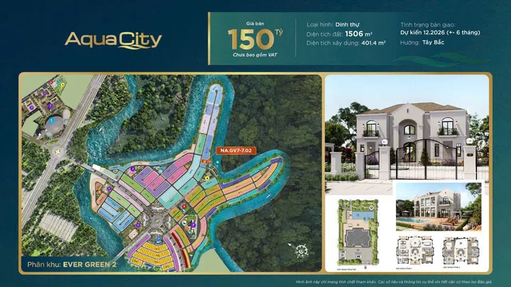 DINH THỰ ĐỘC BẢN AQUACITY - SIÊU VIP - GIÁ CỰC TỐT