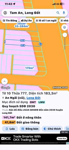 ĐẤT MẶT TIỀN TL44A - CƠ HỘI ĐẦU TƯ SINH LỜI CỰC TỐT 🔥