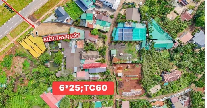 Bán đất 148.1m² có sẵn 60m² thổ cư ngang 6m giá 2.15 tỷ tại Phường Tân Lập