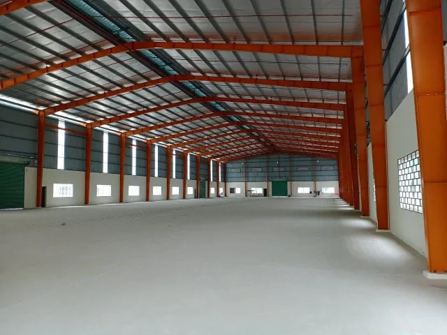 cho thuê xưởng sản xuất. Khung thép. Khuôn viên SX độc lập