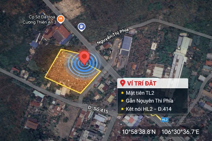 Mặt Tiền Tỉnh Lộ 2 xã Phước Vĩnh An . 100m2 full thổ 2ty3