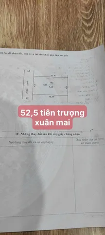 Bán đất 55m² full thổ cư ngang 5m giá 1.65 tỷ tại Xã Xuân Mai
