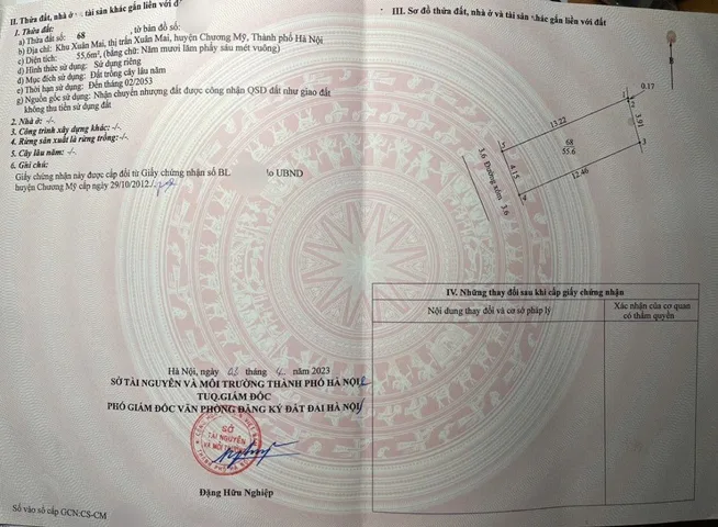 Bán đất 100m² ngang 8m giá 2.6 tỷ tại Xã Xuân Mai