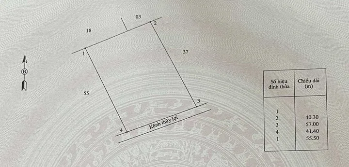 Bán đất 2329.5m² ngang 41m giá 1,2 tỷ tại Phường Hiệp Thành