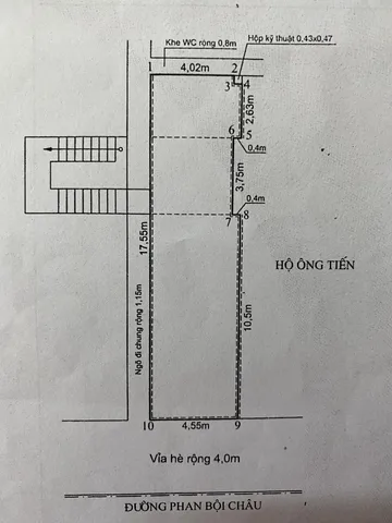 Chính chủ cần bán nhà mặt đường Phan Bội Châu, phường Hồng Bàng, Hải Phòng