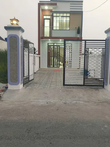 Nhà mới 2 tầng MT đường 7m xã Mỹ lệ - Cần Đước - Long An (Tây ninh mới) 4,5 x 25m