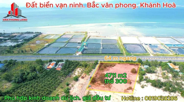 Đất biển vùng kinh tế bắc vân phong khánh Hòa.