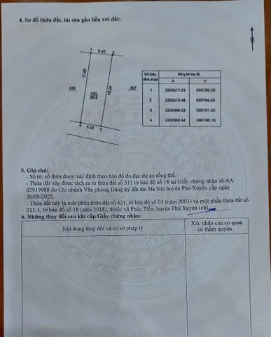 Bán đất 96m² full thổ cư ngang 5m giá 3.68 tỷ tại Xã Đại Xuyên