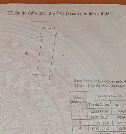 Bán đất 133m² full thổ cư ngang 6,87m giá 750 triệu tại Xã Lương Sơn