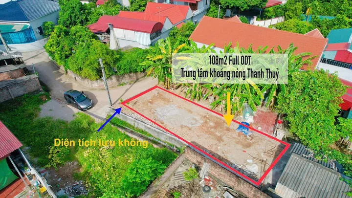 Lô góc 2 mặt tiền thuộc Trung tâm khoáng nóng Thanh Thuỷ.