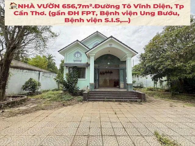 Bán nhà 650m² có sẵn 200m² thổ cư ngang 9,2m giá 10.5 tỷ tại Phường Long Tuyền