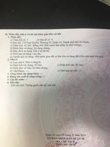 Bán Nhà Chính Chủ Mặt tiền 134 NGÔ QUYỀN – Giá 15,9 tỷ
