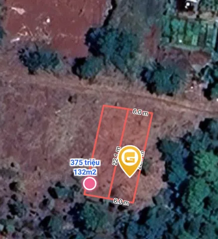 Bán đất 132m² có sẵn 60m² thổ cư ngang 6.0m giá 360 triệu tại Xã Quảng Phú
