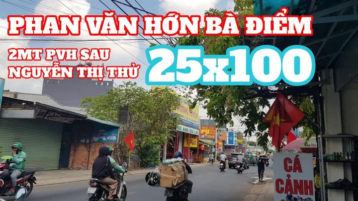 🟥Hàng lớn hiếm có mặt tiền Phan Văn Hớn đất 2500m² có sẵn 250m² thổ cư ngang 25m giá 70 tỷ tại Đường Phan Văn Hân Xã Bà Điểm