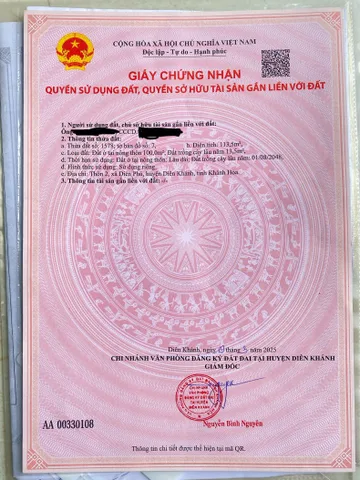 Bán lô đất Diên Phú cũ