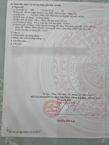 CẦN BÁN ĐẤT AN NGÃI - LONG ĐIỀN - NGAY SAU CÂY XĂNG 32