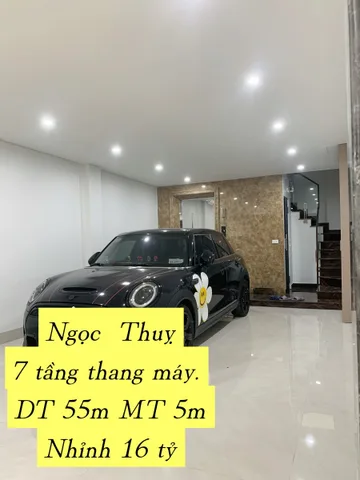 - Ngọc Thuỵ - Long Biên. Ô tô tránh đỗ ngủ trong nhà. 7 tầng thang máy. Nhà mới xây. Tặng full nội thất xịn mịn. DT 55m MT 5m. Giá 16 tỷ