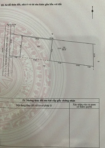 Bán đất 861m² có sẵn 300m² thổ cư ngang 15m giá 6 tỷ tại Phường An Bình