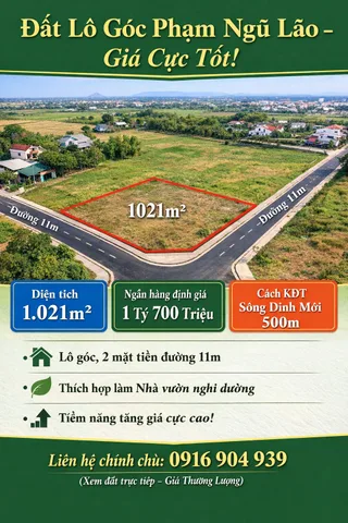 🌿 Bán đất vị trí vàng tại Phạm Ngũ Lão – tiềm năng tăng giá vượt trội