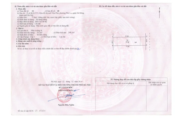 CHÍNH CHỦ bán liền kề TT2 Văn Phú, 19.3 tỷ, 77,8m2. Quận Hà Đông, Hà Nội