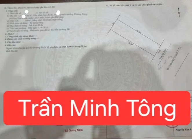 ❣️BÁN ĐẤT ĐƯỜNG TRẦN MINH TÔNG - Trục đường toàn biệt thự đẹp