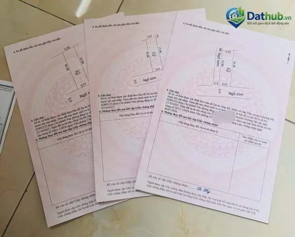 Bán đất Tân Tiến Chương Mỹ, Hàng F0 phân 3 lô giá cực Tốt từ 1,x tỷ
