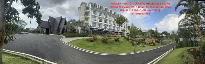 NHÀ ĐẸP – GIÁ TỐT –CẦN BÁN KHÁCH SẠN 3 SAO 40 PHÒNG 21 đường 1/5, P. B'Lao, TP. Bảo Lộc, Lâm Đồng