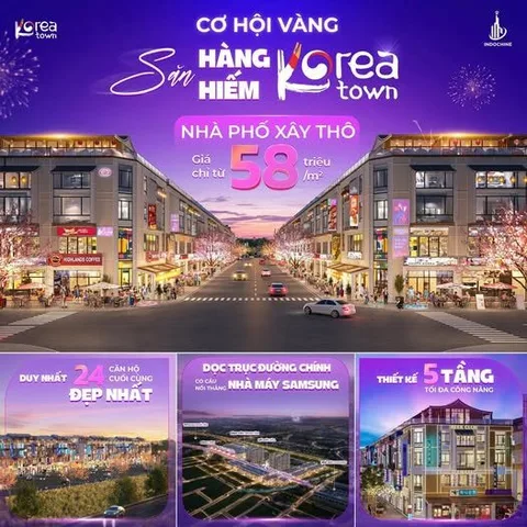 Korea Town Yên Bình – Cơ hội x2 x3 tài sản ngay khi hạ tầng hoàn thiện