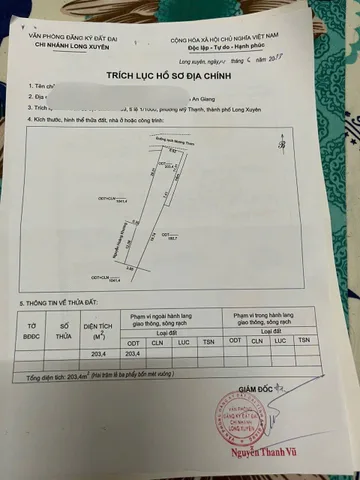 BÁN ĐẤT MẶT TIỀN RẠCH MƯƠNG THƠM – MỸ THẠNH