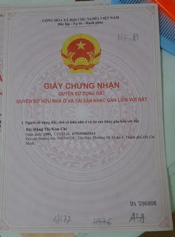 Bán đất 77.9m² có sẵn 0.00m² thổ cư ngang 5mm giá 600 triệu tại Xã Hòa Khánh