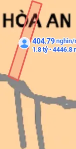 Bán đất 4446.8m² ngang 25m giá 1.8 tỷ tại Phường Cao Lãnh