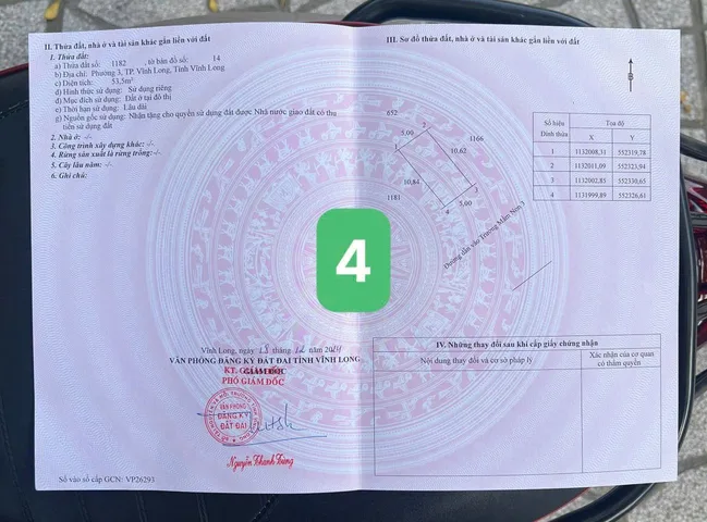 Bán đất 53,5m² full thổ cư ngang 5m giá 1.26 tỷ tại Đường Nhựa Phường Phước Hậu
