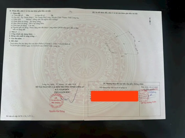 Bán đất full thổ cư gò đầy có hàng rào bao quanh