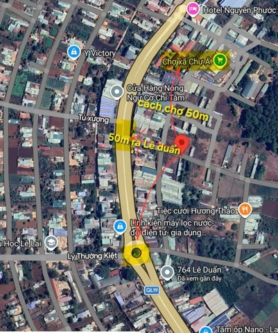 💥 Đất hẻm Lê Duẩn cách vòng xoay Chư Á 200m
