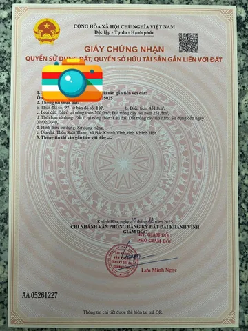 CẦN BÁN GẤP mảnh đất ở KHÁNH  ĐÔNG - Khánh Vĩnh . DT 451m2 có 200m2 thổ cư Giá bán lỗ chỉ 450 triệu