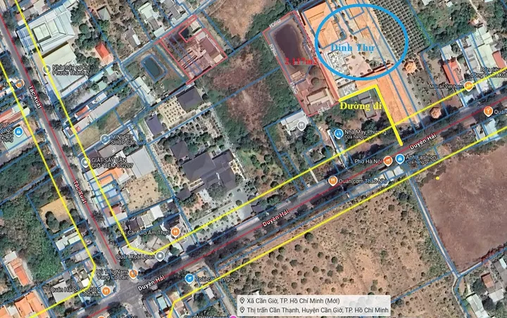 Bán đất 2116m² ngang 36m giá 18 tỷ tại Xã Cần Giờ