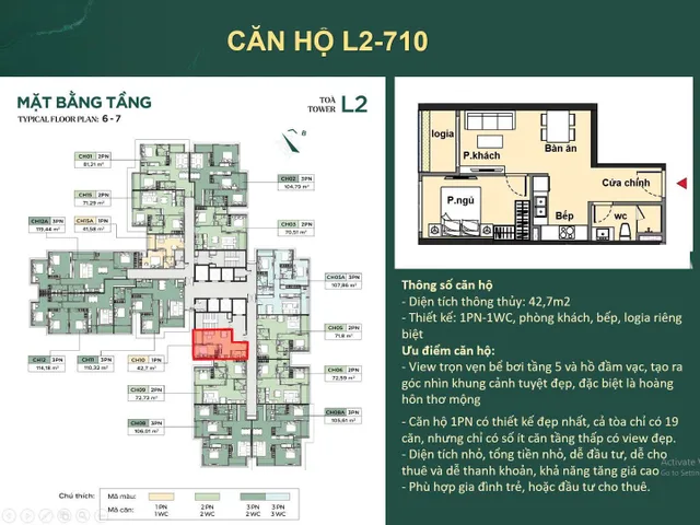 CHỈ 1 CĂN DUY NHẤT – 1PN LUXORA VĨNH YÊN VIEW BỂ BƠI VÔ CỰC