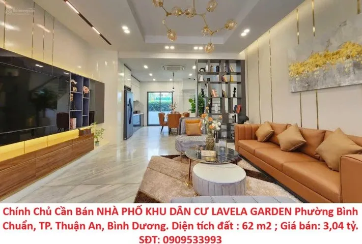 Chính Chủ Cần Bán NHÀ PHỐ KHU DÂN CƯ LAVELA GARDEN Phường Bình Chuẩn, TP. Thuận An, Bình Dương.