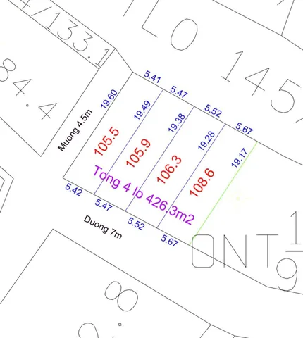 Mở bán 4 lô liền kề 5,5 x 19 thuộc lô 2 đường quốc lộ 47 tại Xã xuân phú (cũ)  - thọ Xuân