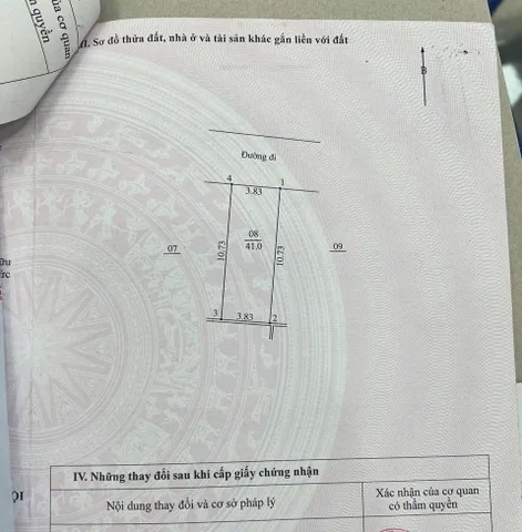 BÁN NHANH 41M MT3.83M ĐẤT PHÂN LÔ LAI XÁ Ô TÔ TRÁNH