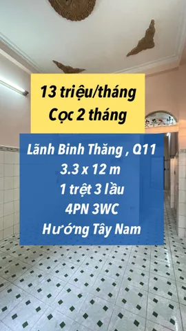 Nhà 4 phòng Lãnh Binh Thăng