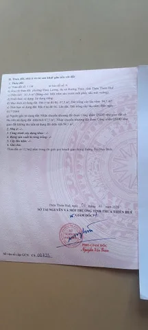 báng gấp lô 161m, mặt tiền, nở hậu,hương thủy, xây 2 căn nhà, tương lai mở rộng thành 2 mặt tiền, ngộp bank nên bán giá rẻ hơn nhiều so vơí thị trường