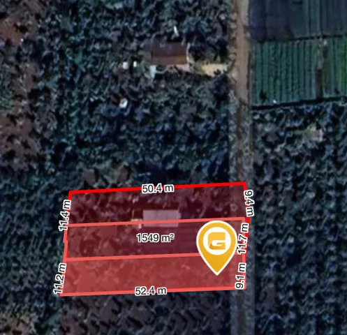 Bán đất 1549.2m² ngang 10.0m giá 6.5 tỷ tại hoà thắng