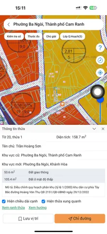 TDP HƯƠNG LONG - PHƯỜNG BA NGÒI -- 158 M2 -- 5.5 X 29 -- TC 105 -- GIÁ CHỈ 2 TỶ 390