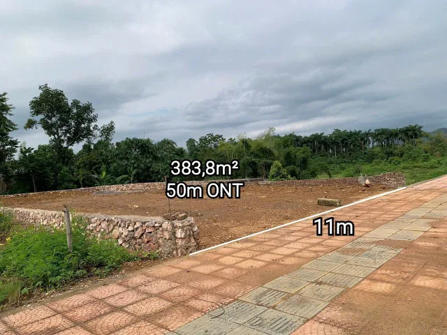 383m - mặt tiền bám đường 11m , đường đôi vào KCN rộng 32m