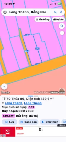 LONG THÀNH CẠNH NHÀ THỜ LONG THÀNH CẦN BÁN